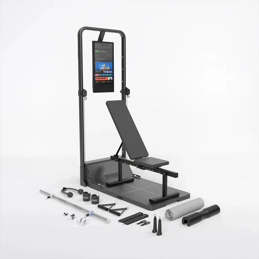 Professional 2-in-1 Cable System + Squat Stand - 200LB Limit