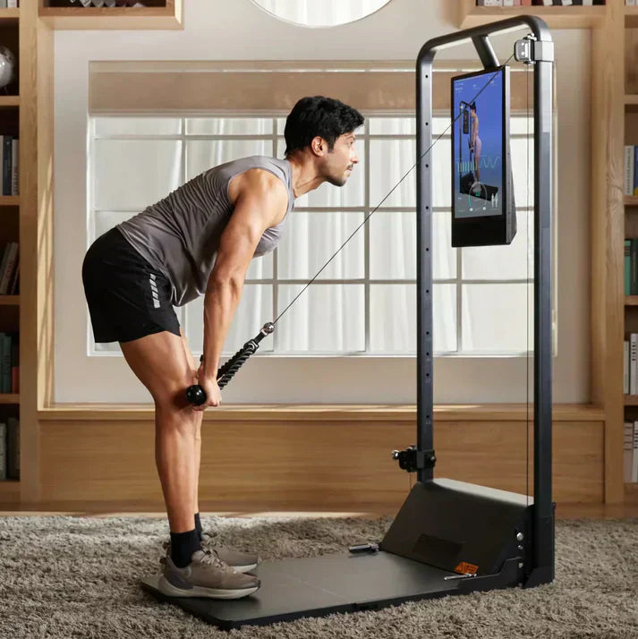 Professional 2-in-1 Cable System + Squat Stand - 200LB Limit